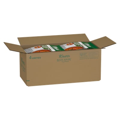 Knorr® Professionnel Soupe du Jour Crème de Tomates et de Poivrons Rouges Rôtis 4 x 486 gr - 